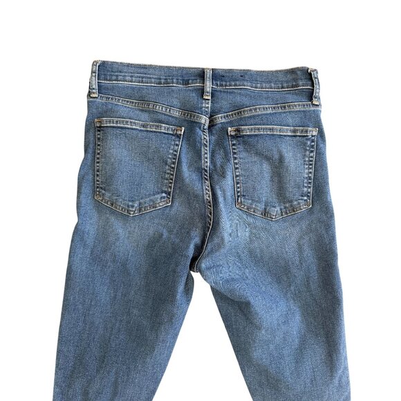 GAP True Skinny High Rise Denim Blue  Jeans Size 31 / 12 Tall - Picture 3 of 7